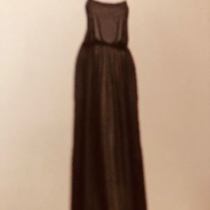 Black long cami sundress size Large. Brand new.